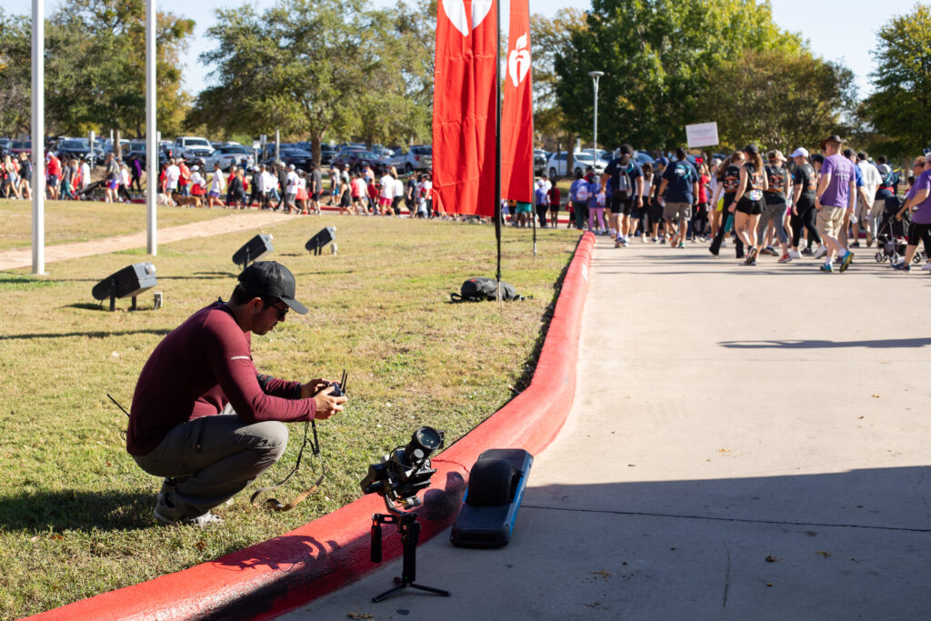 Rogy Productions crew capturing video. 